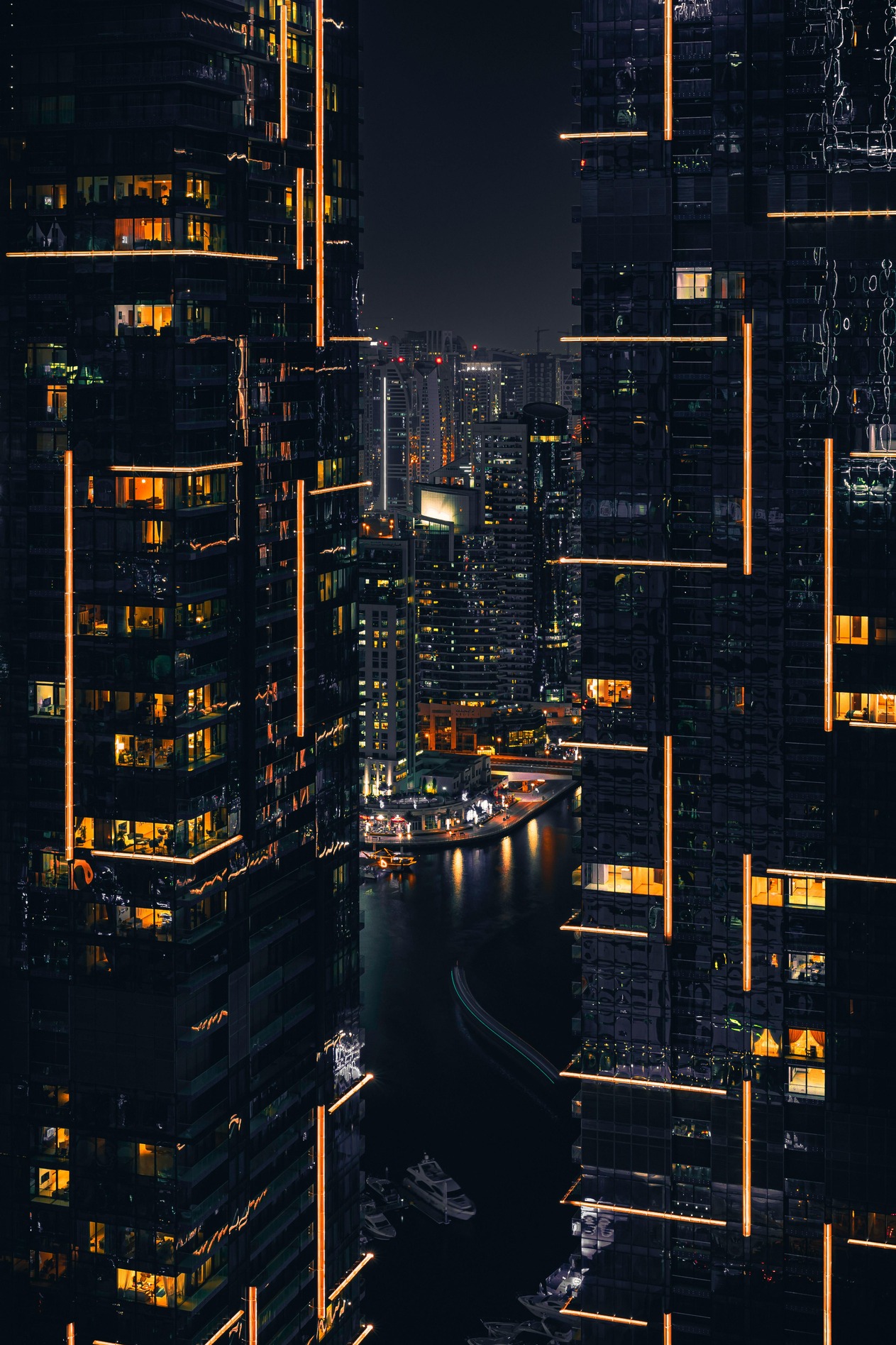 Dubai skyline featuring modern architecture